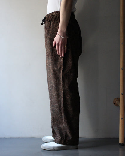 SOWBOW(蒼氓)/EZ PANTS(WIDE) PAISLEY CORD "BROWN"