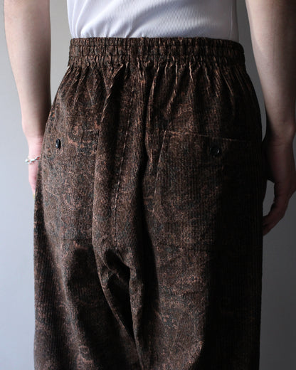 SOWBOW(蒼氓)/EZ PANTS(WIDE) PAISLEY CORD "BROWN"