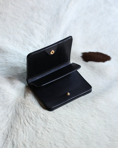 forme/Post wallet Cordovan×DOUBLE "Black×Black"