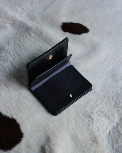 forme/Post wallet Cordovan×DOUBLE "Black×Black"