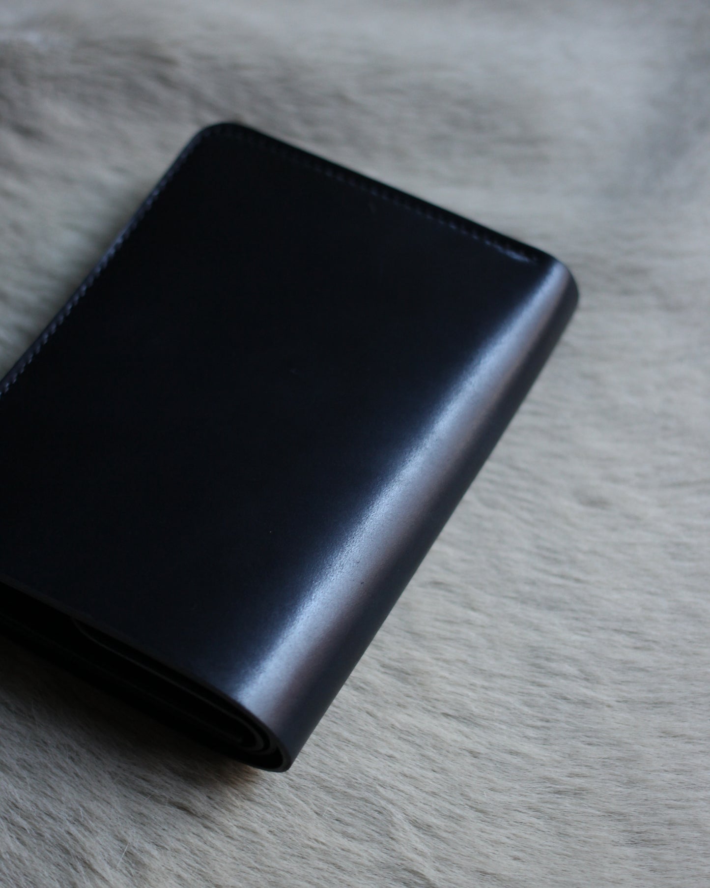forme/Post wallet Cordovan×DOUBLE "Black×Black"