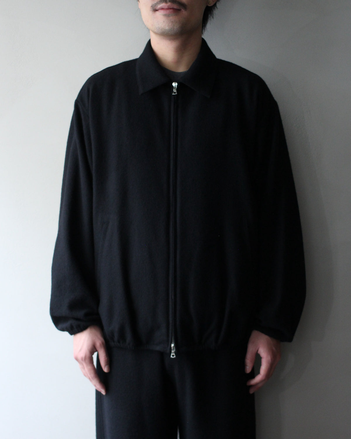 ssstein/W/CA FLEECE LIGHT ZIP JACKET  "BLACK"