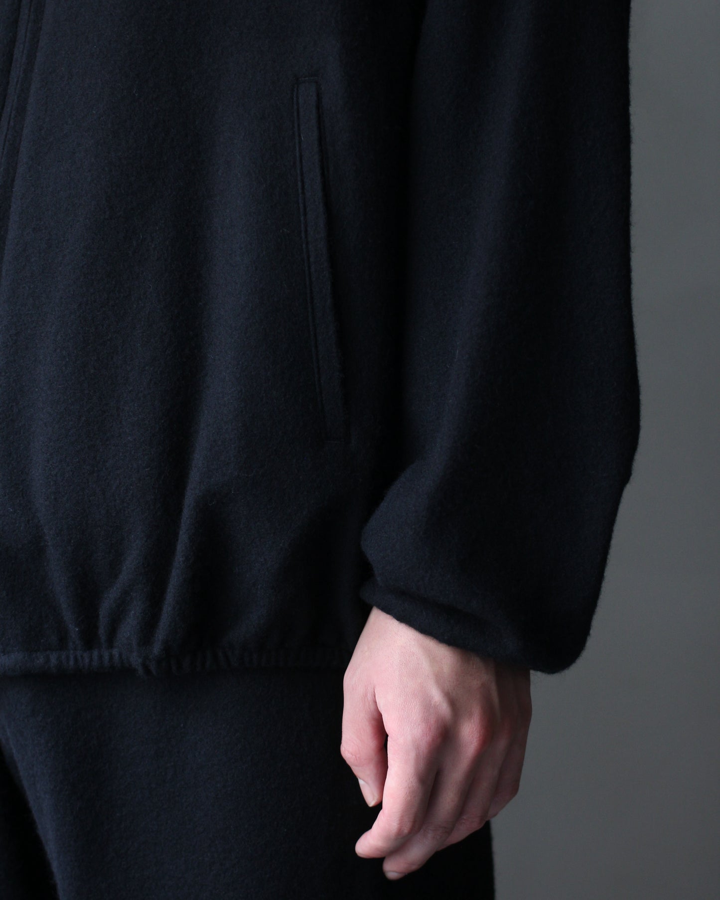 ssstein/W/CA FLEECE LIGHT ZIP JACKET  "BLACK"