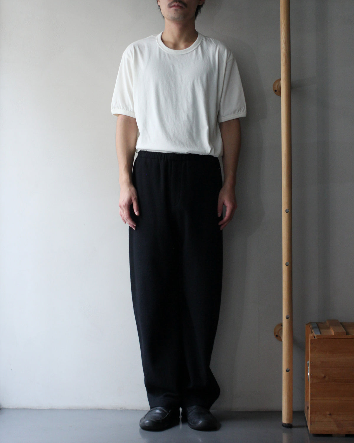 ssstein/W/CA FLEECE TWIST PANTS "BLACK"