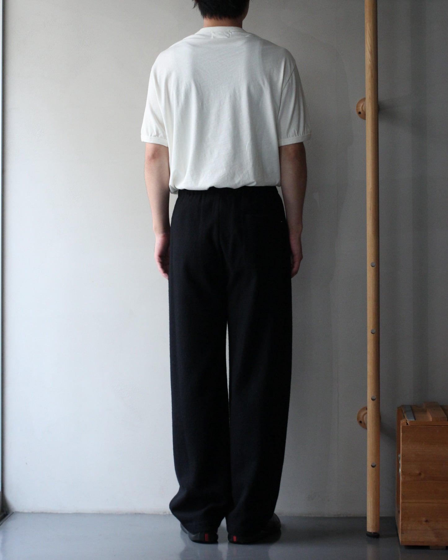 ssstein/W/CA FLEECE TWIST PANTS "BLACK"