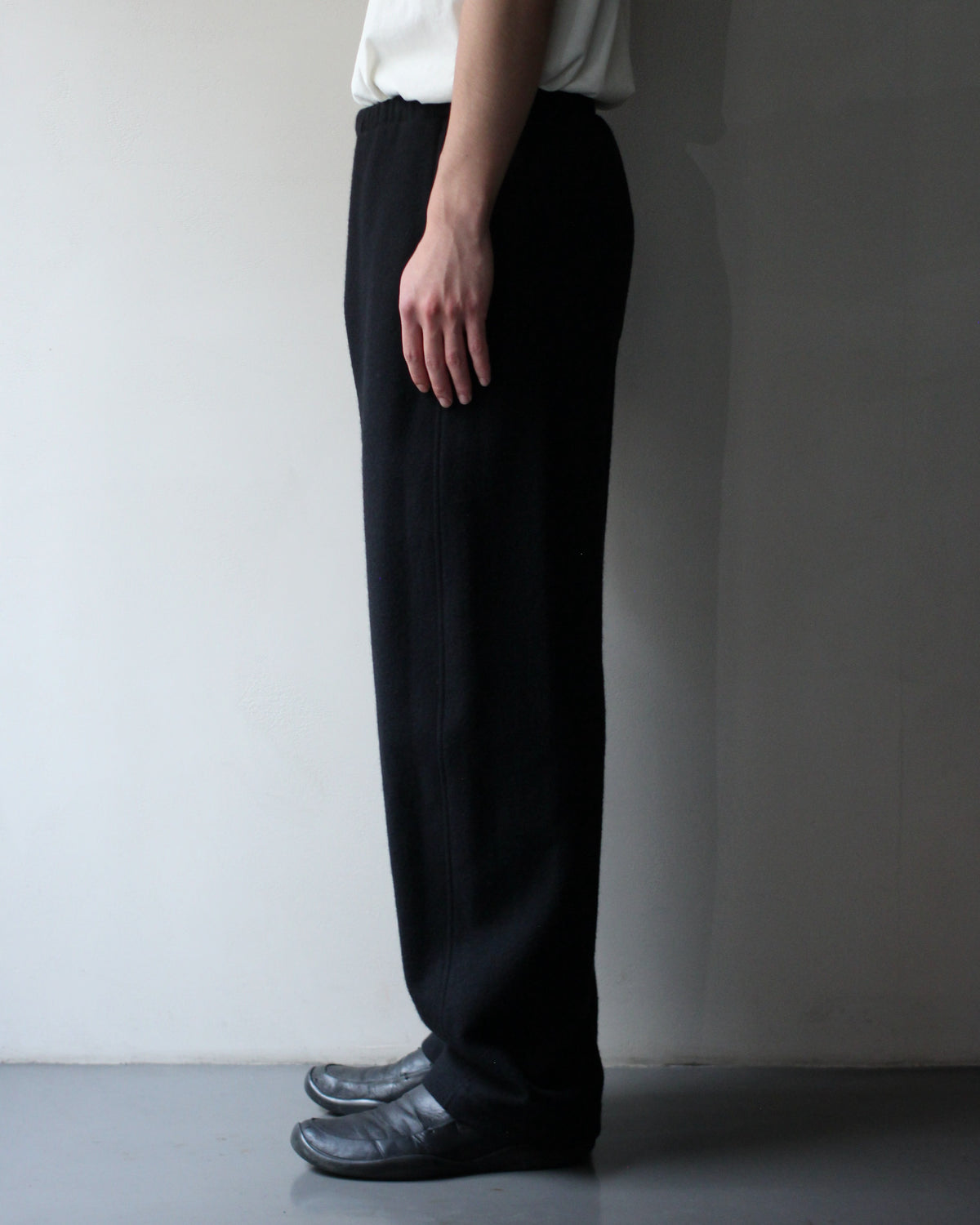 ssstein/W/CA FLEECE TWIST PANTS "BLACK"