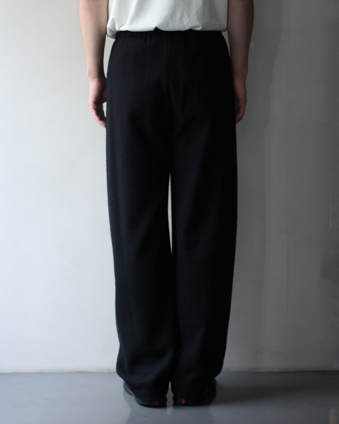 ssstein/W/CA FLEECE TWIST PANTS "BLACK"