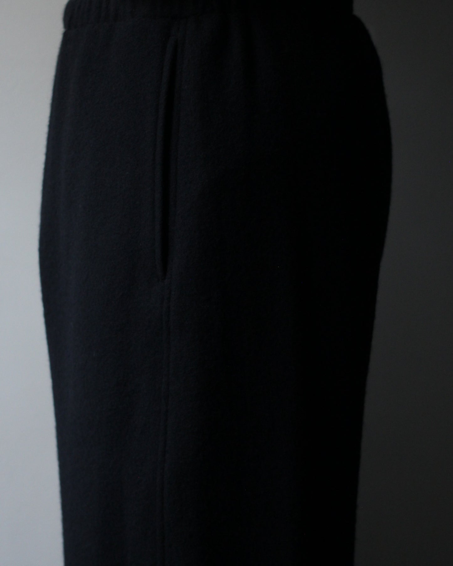 ssstein/W/CA FLEECE TWIST PANTS "BLACK"