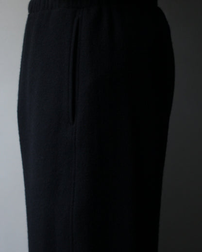 ssstein/W/CA FLEECE TWIST PANTS "BLACK"