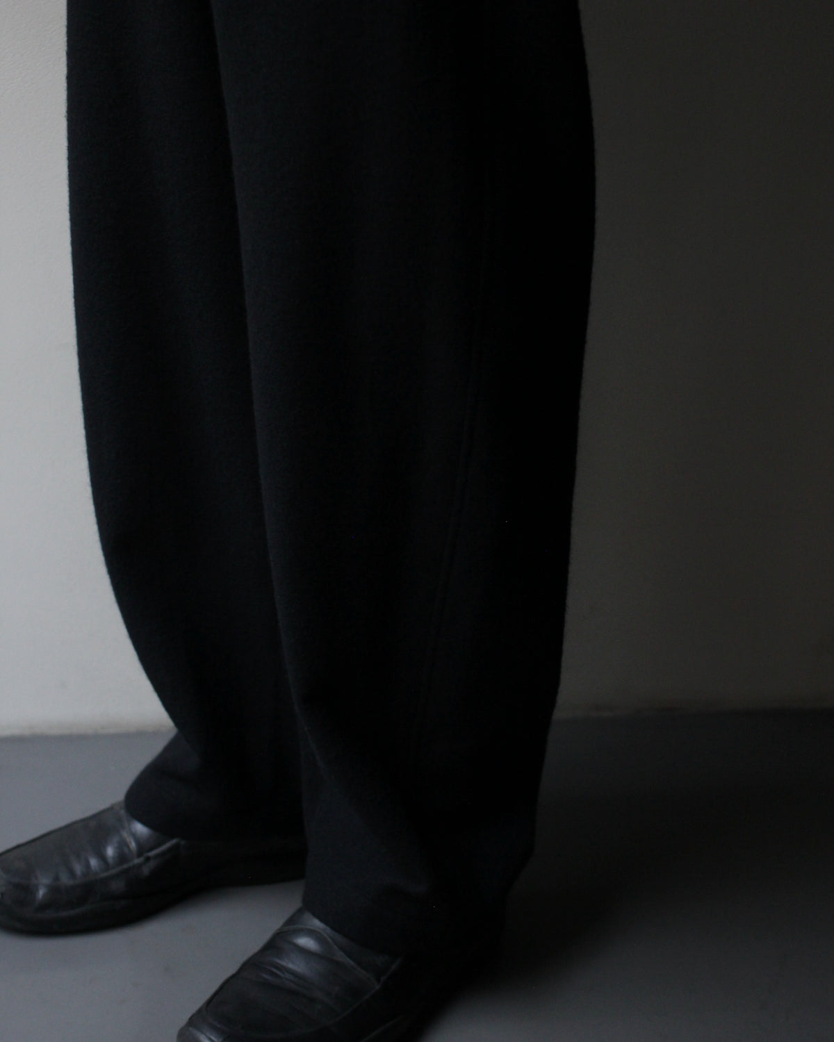 ssstein/W/CA FLEECE TWIST PANTS "BLACK"