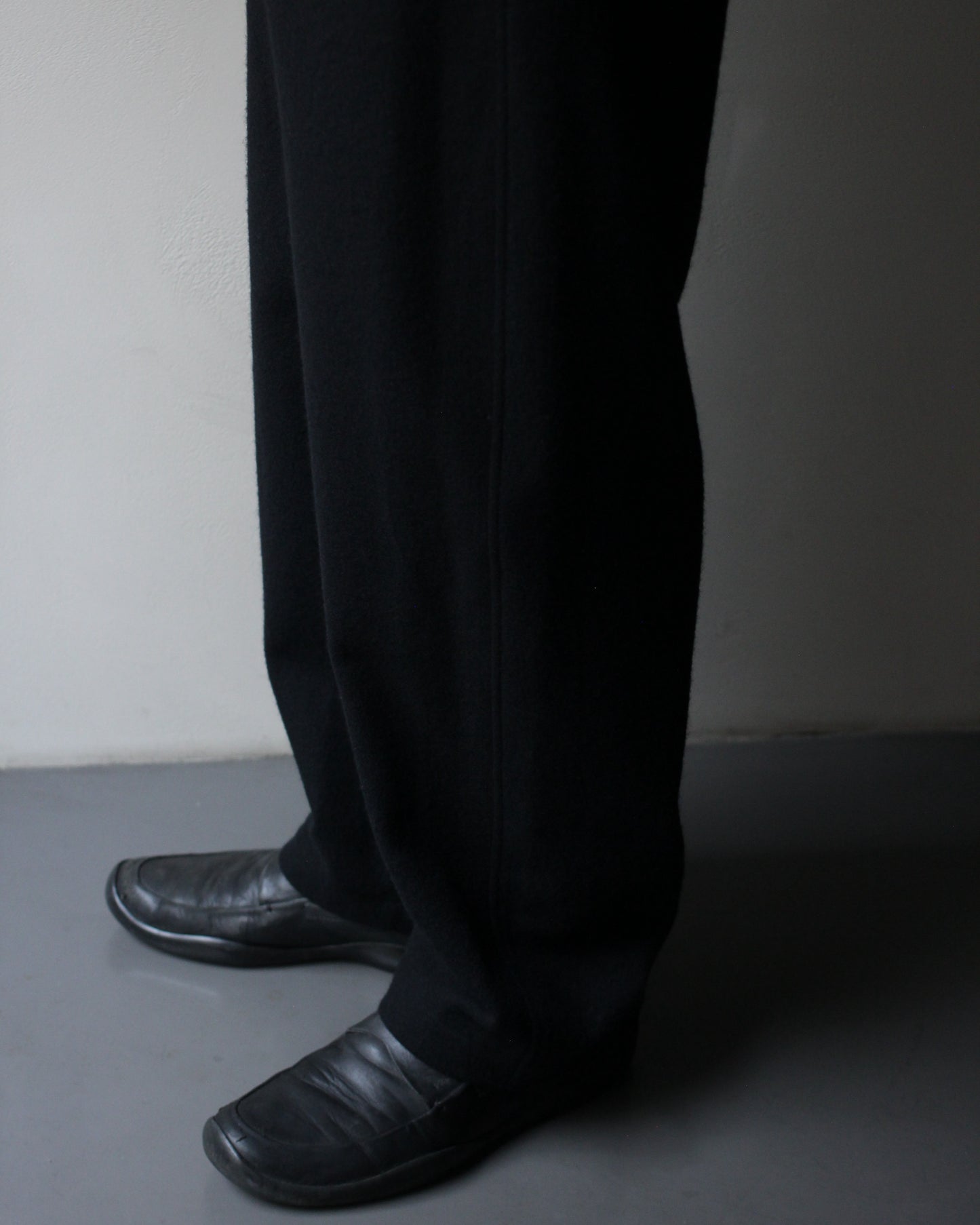ssstein/W/CA FLEECE TWIST PANTS "BLACK"