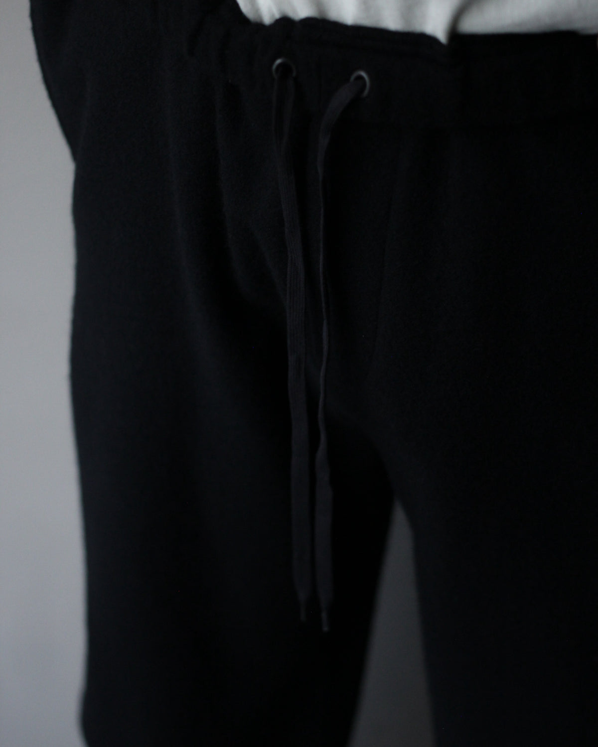 ssstein/W/CA FLEECE TWIST PANTS "BLACK"