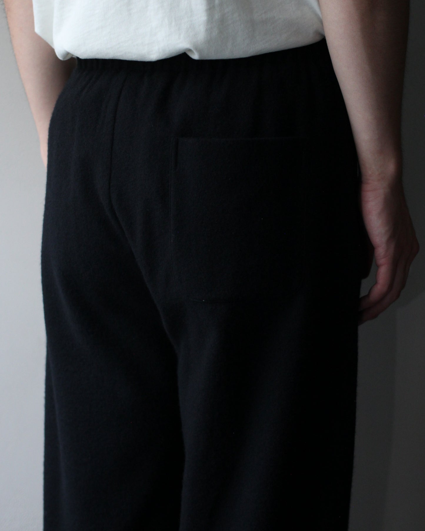ssstein/W/CA FLEECE TWIST PANTS "BLACK"