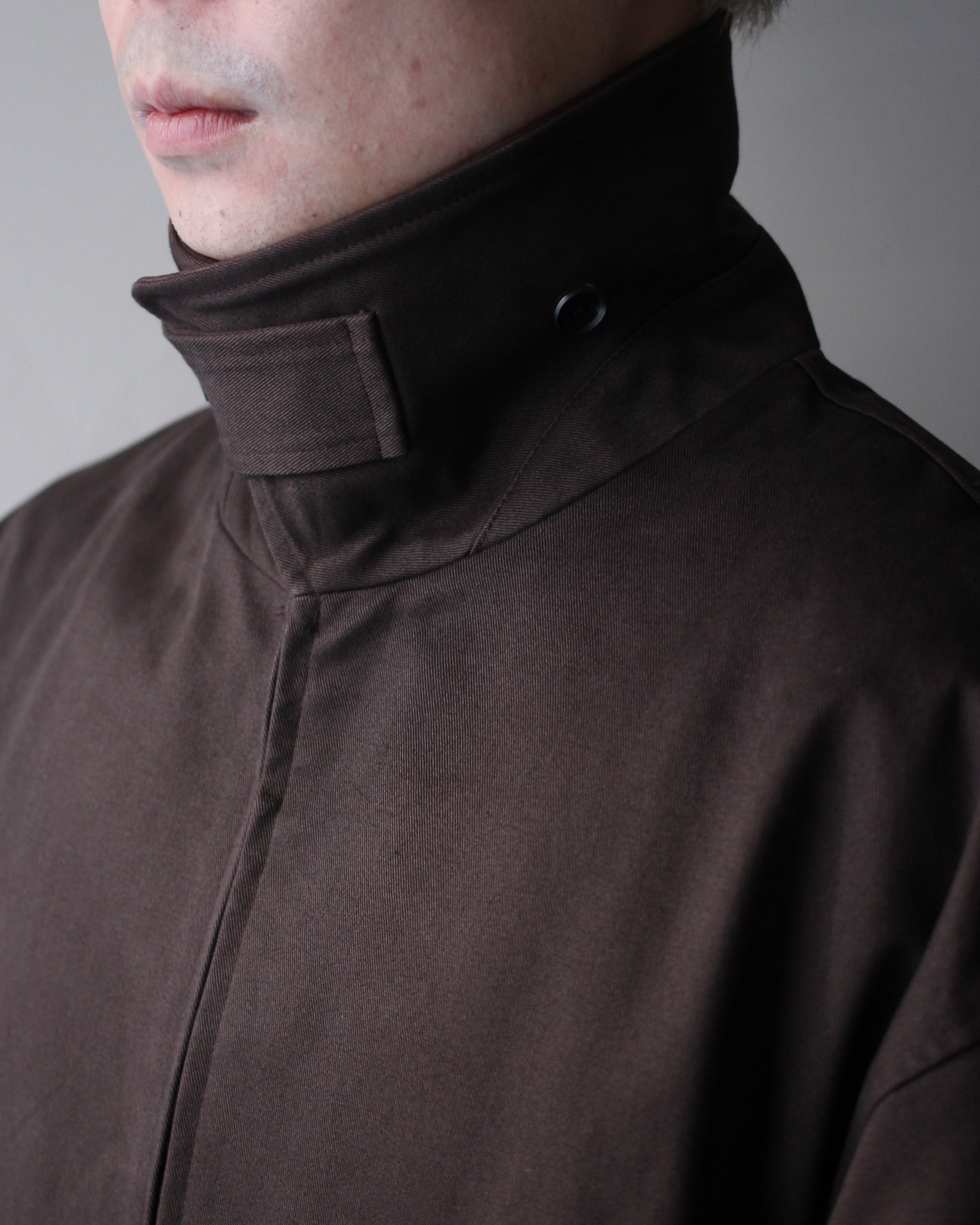 ssstein/SULFUR DYED BRUSHED CHINO ZIP JACKET 