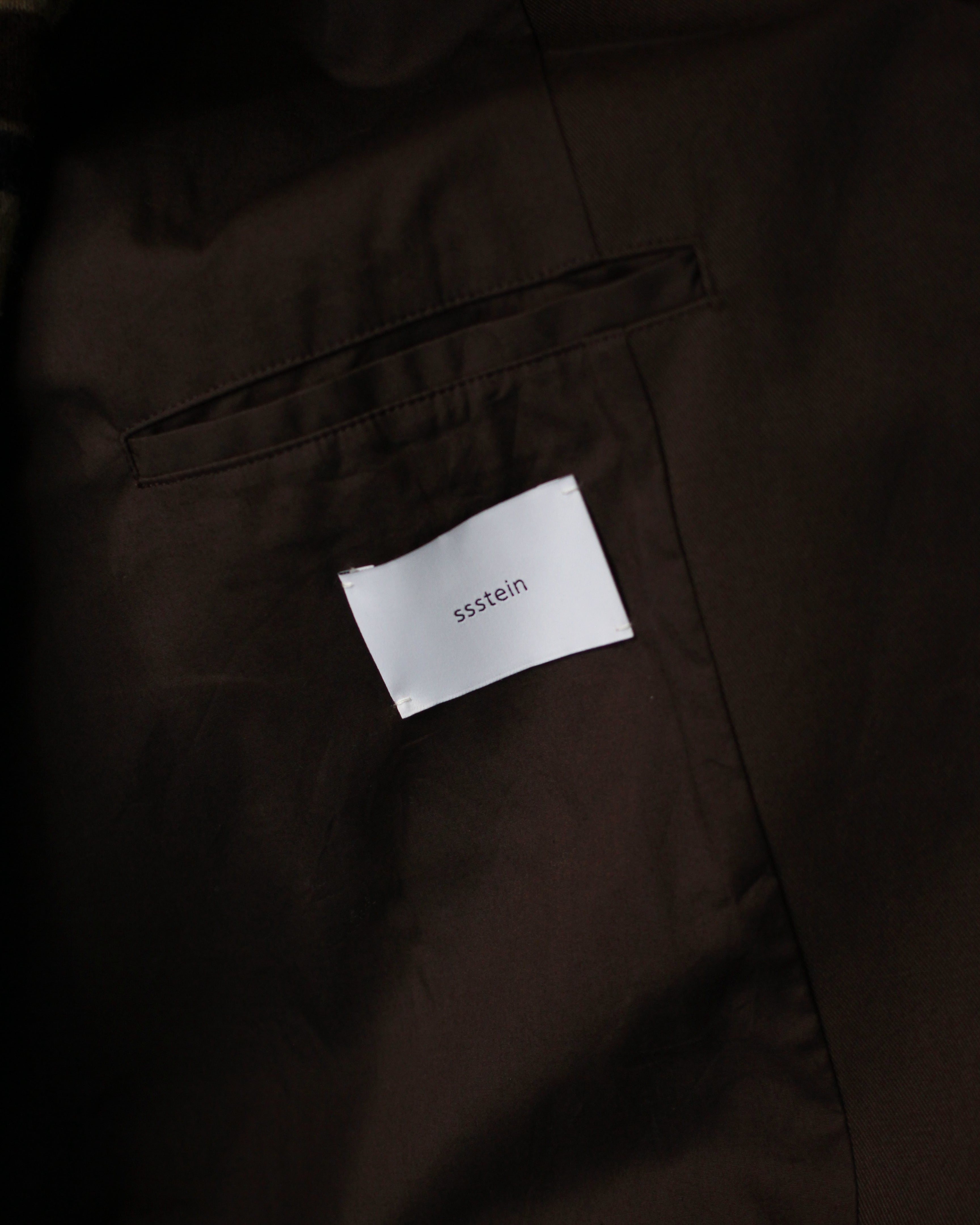 ssstein/SULFUR DYED BRUSHED CHINO ZIP JACKET 