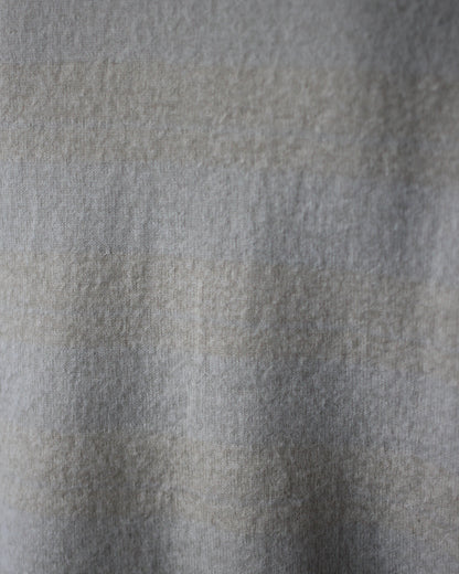 ssstein/W/AL/NY KNIT STRIPE POLO LS " BEIGE GREIGE"