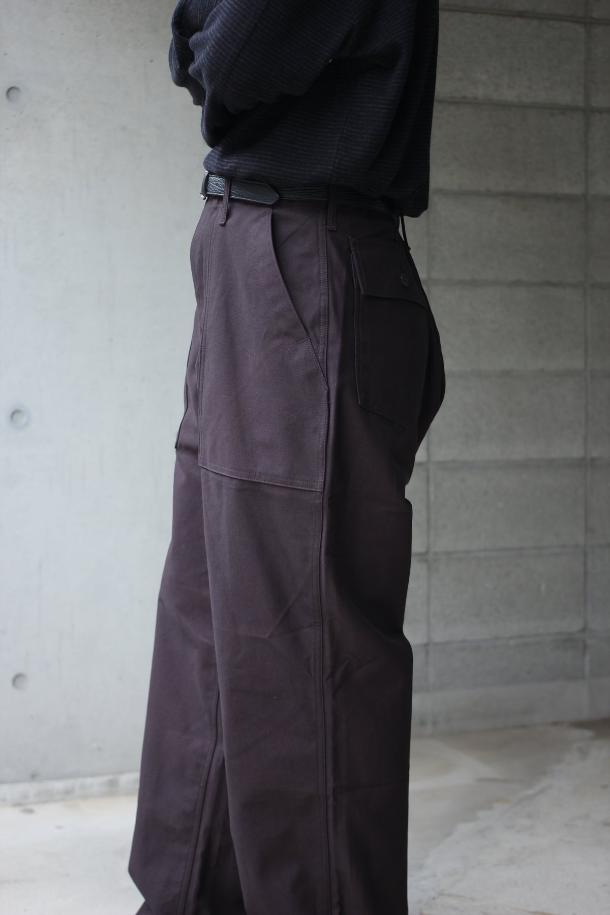 TUKI/0152baker pants "grape"