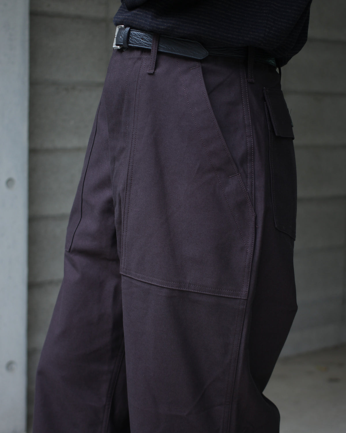 TUKI/0152baker pants "grape"