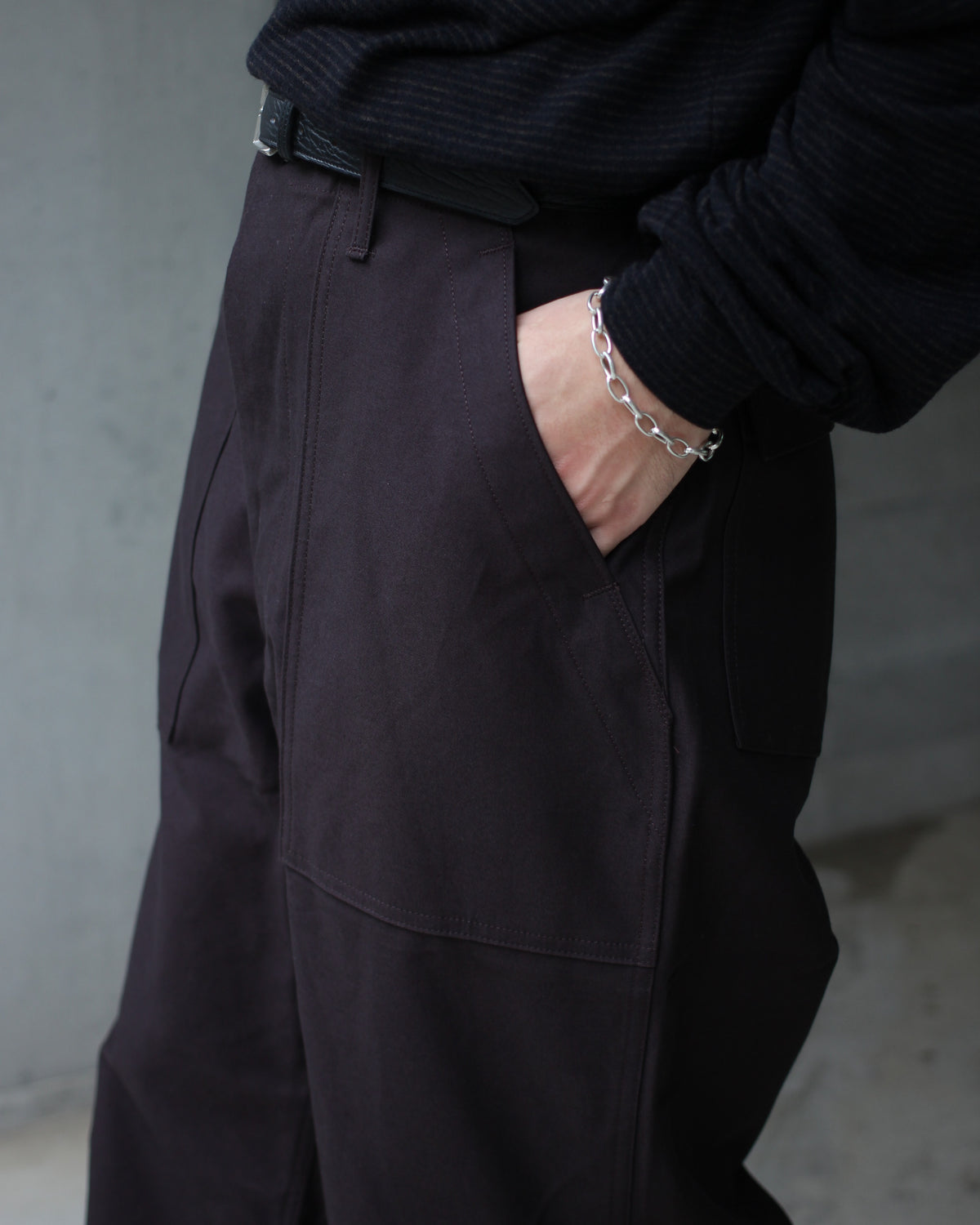 TUKI/0152baker pants "grape"