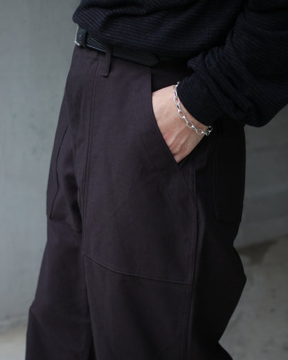 TUKI/0152baker pants "grape"