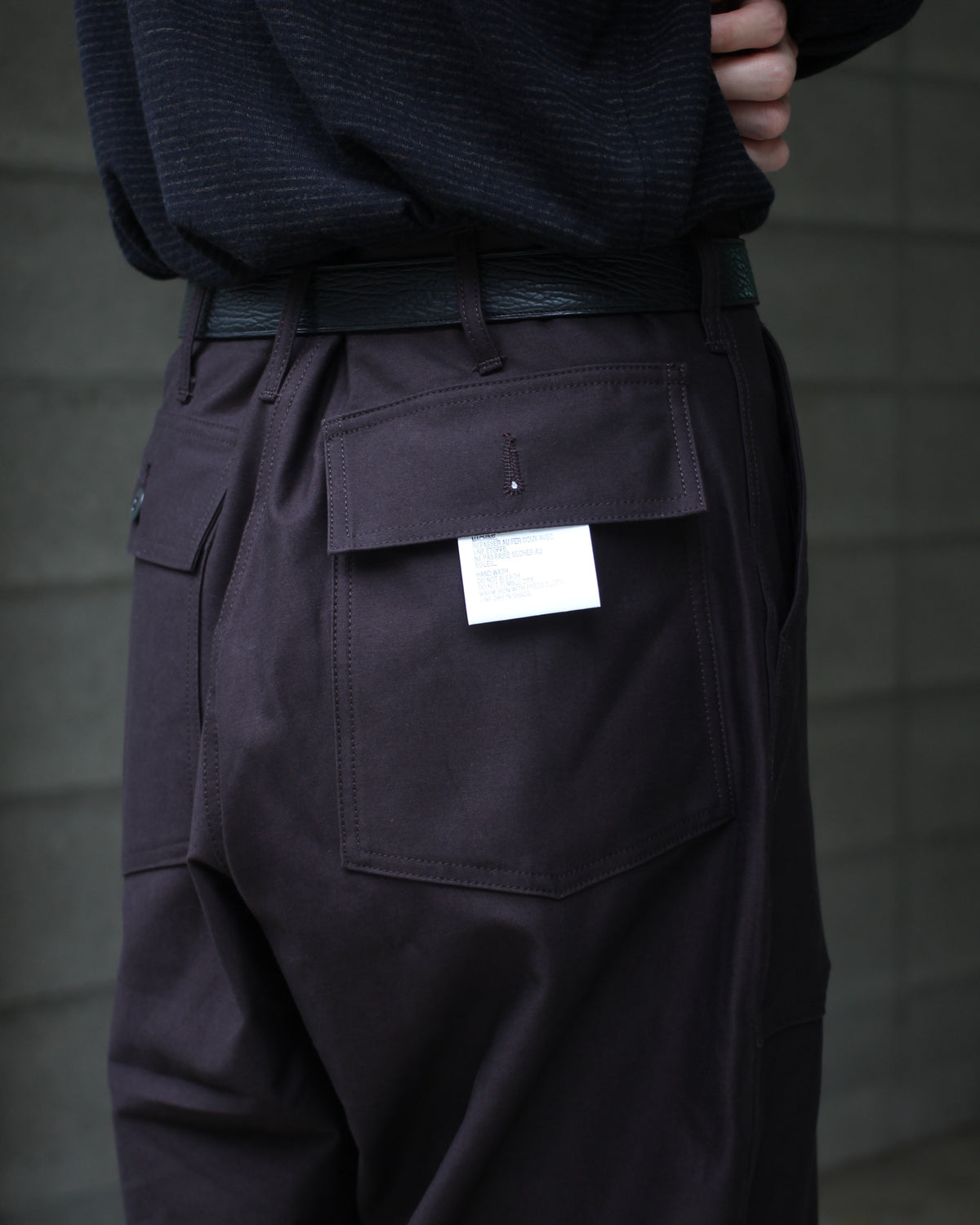 TUKI/0152baker pants "grape"