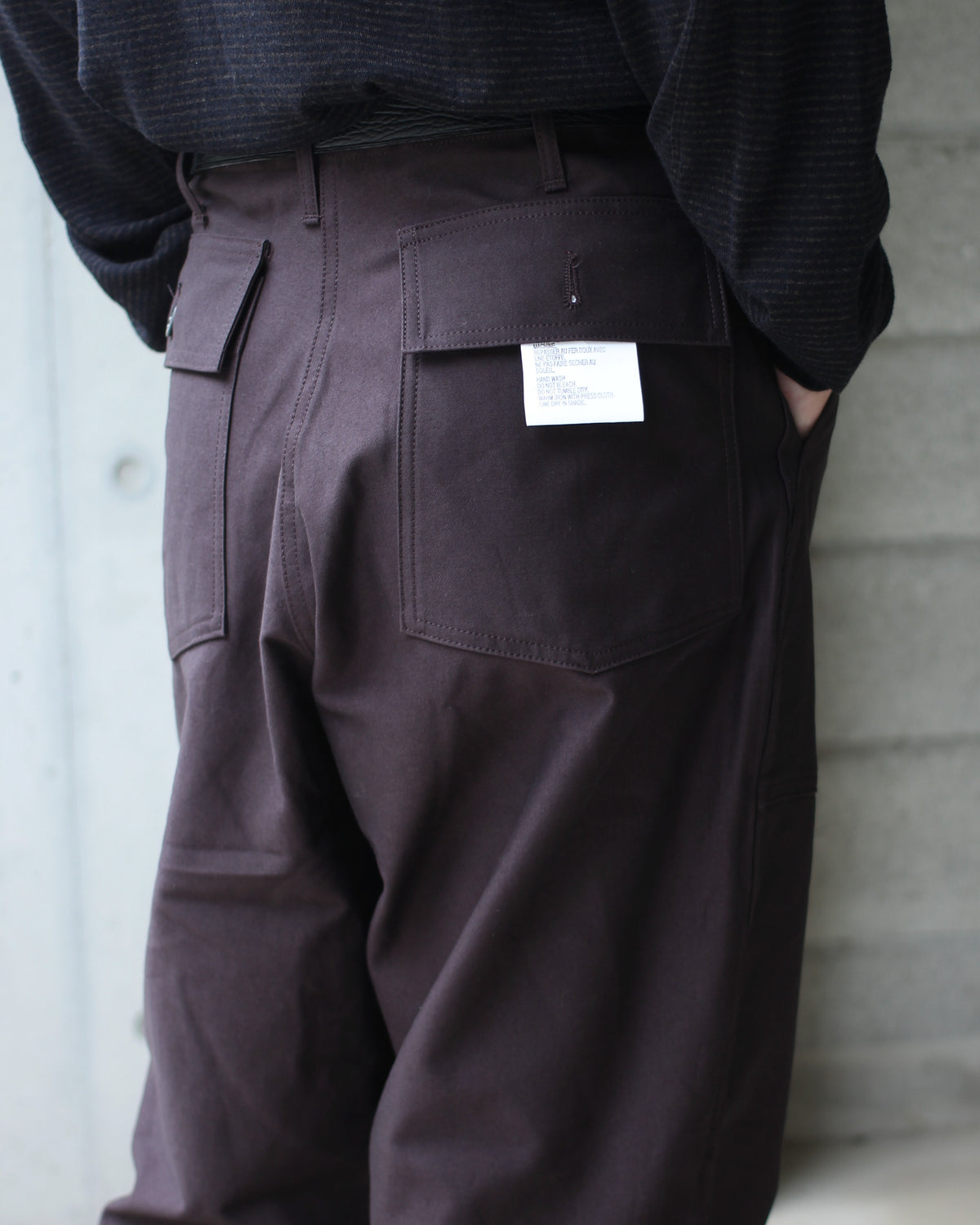 TUKI/0152baker pants "grape"