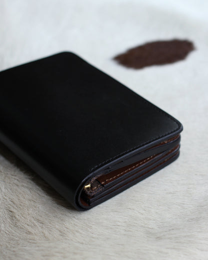 forme/Short wallet ILCEA×DOUBLE "Black×Brown"