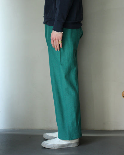 ULTERIOR/FADED SILKY TERRY RW SWEAT PANTS "PEPPER GREEN"