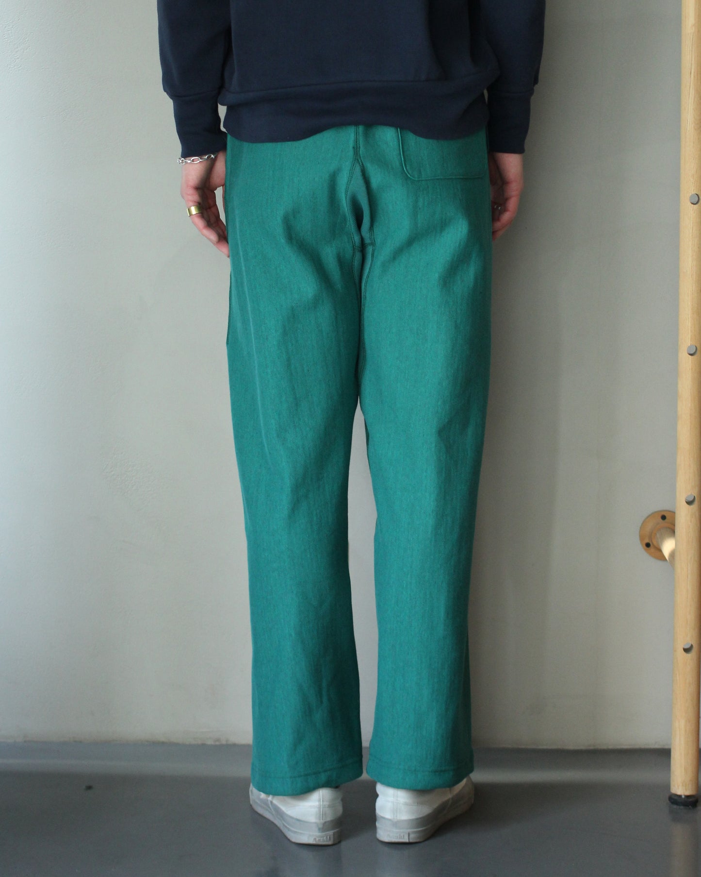 ULTERIOR/FADED SILKY TERRY RW SWEAT PANTS "PEPPER GREEN"
