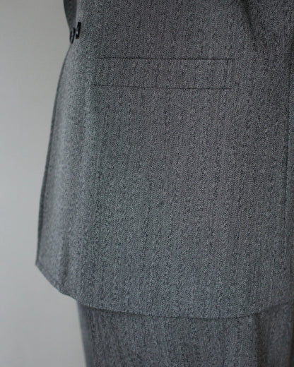 ULTERIOR/WOOL WASHI HERRINGBONE DB JKT "BLACK"