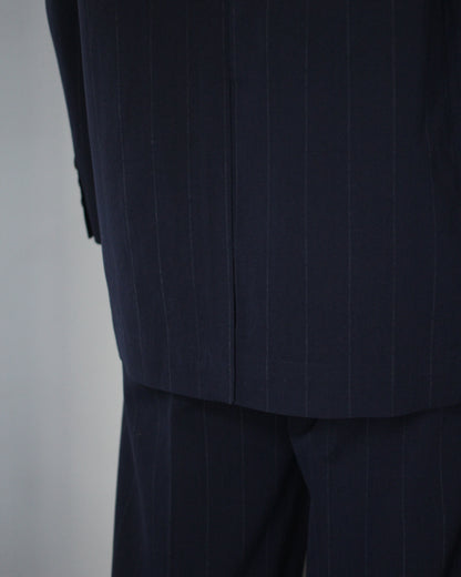 ULTERIOR/WOOL WASHI STRIPE DB JKT "DARK NAVY"
