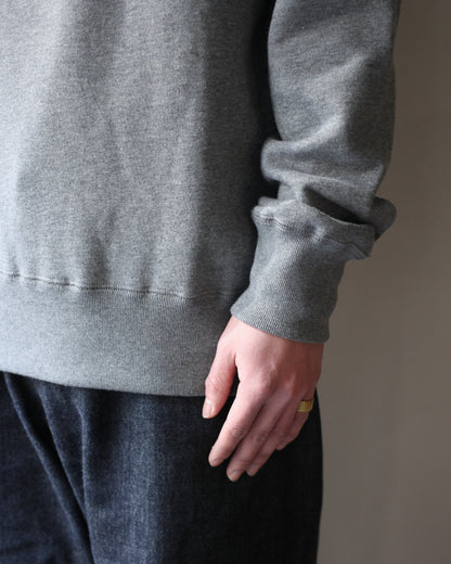 VICTORIA ATHLETICS/ZIP MOCK (SOLID) "GRAY"