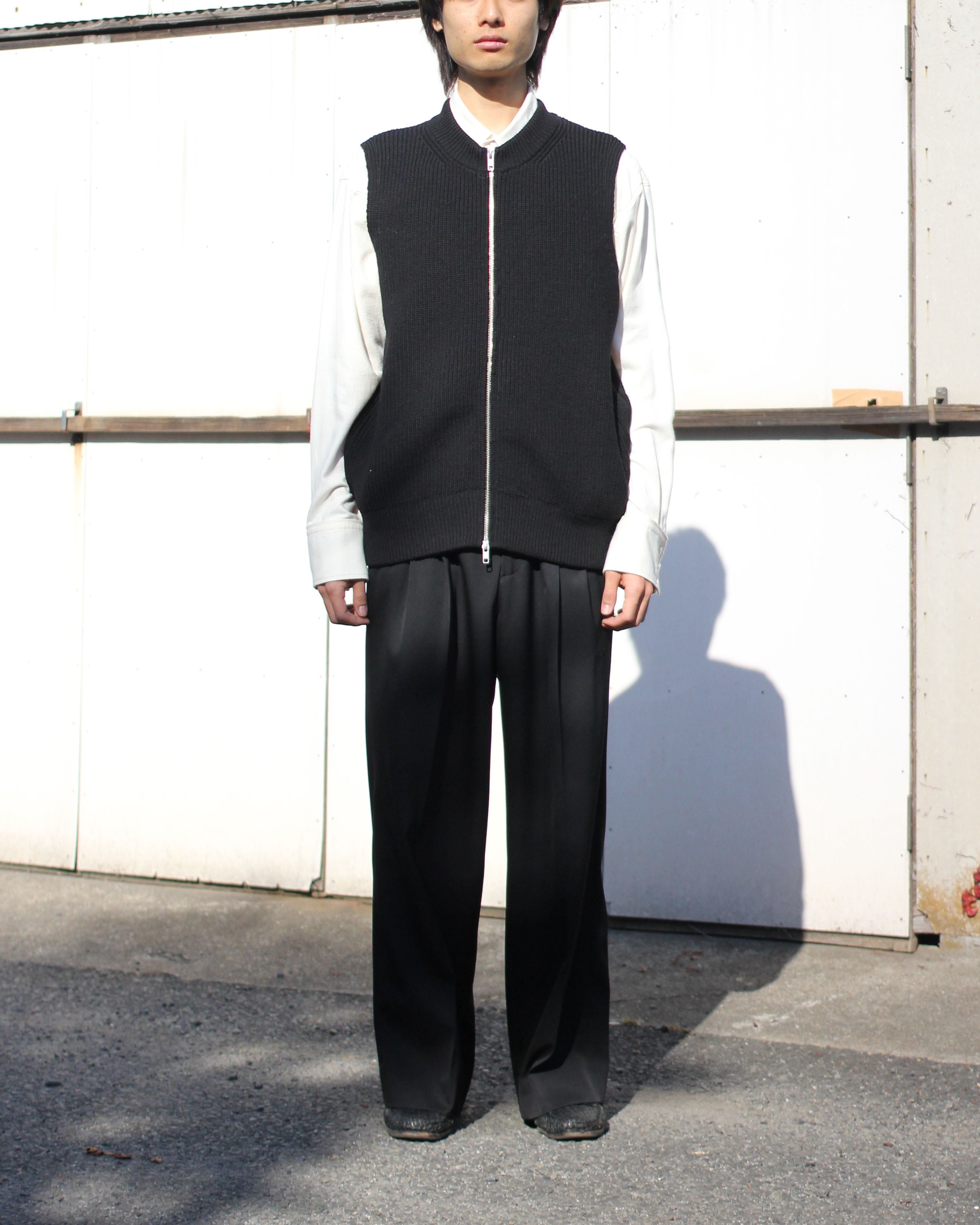 stein Oversized Drivers Knit Zip Vest明日配送できます