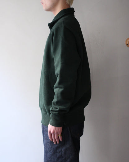 VICTORIA ATHLETICS/ZIP MOCK (SOLID) "GREEN"