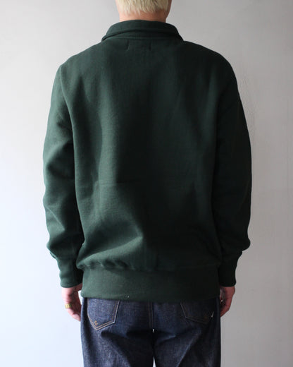 VICTORIA ATHLETICS/ZIP MOCK (SOLID) "GREEN"