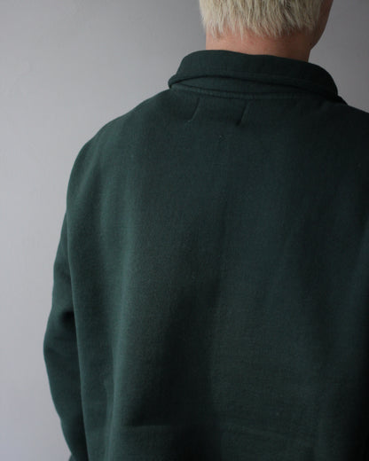 VICTORIA ATHLETICS/ZIP MOCK (SOLID) "GREEN"