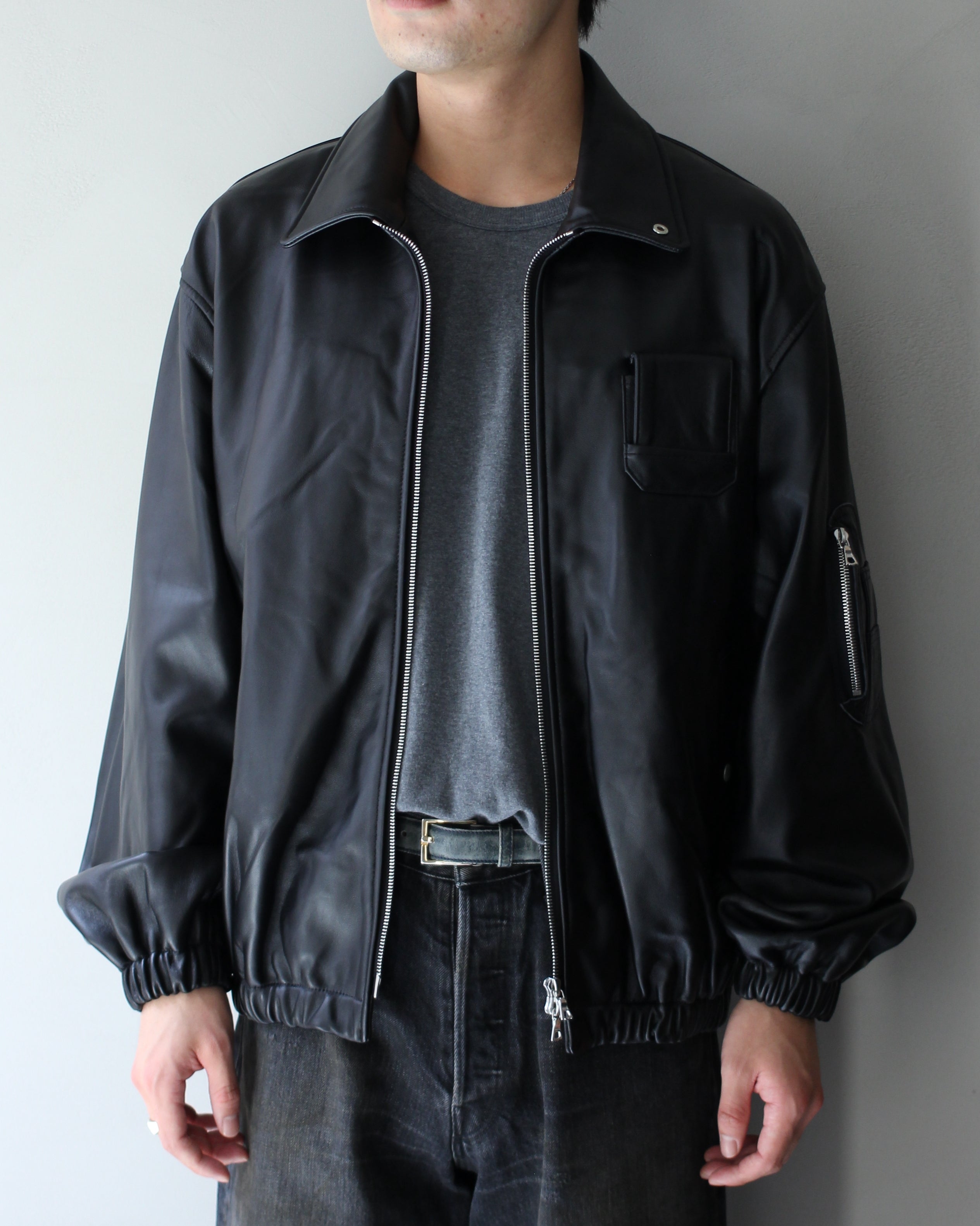 ジャケット・アウター ssstein sheep leather flight jacket IMG_1837.jpg?v=1757585197&