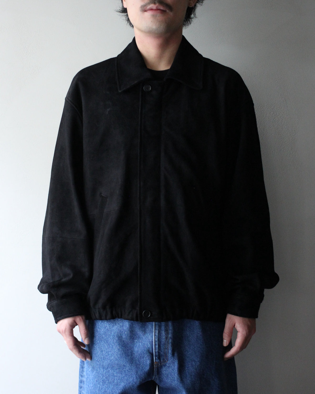 ssstein/GOAT SUEDE ZIP JACKET "BLACK"