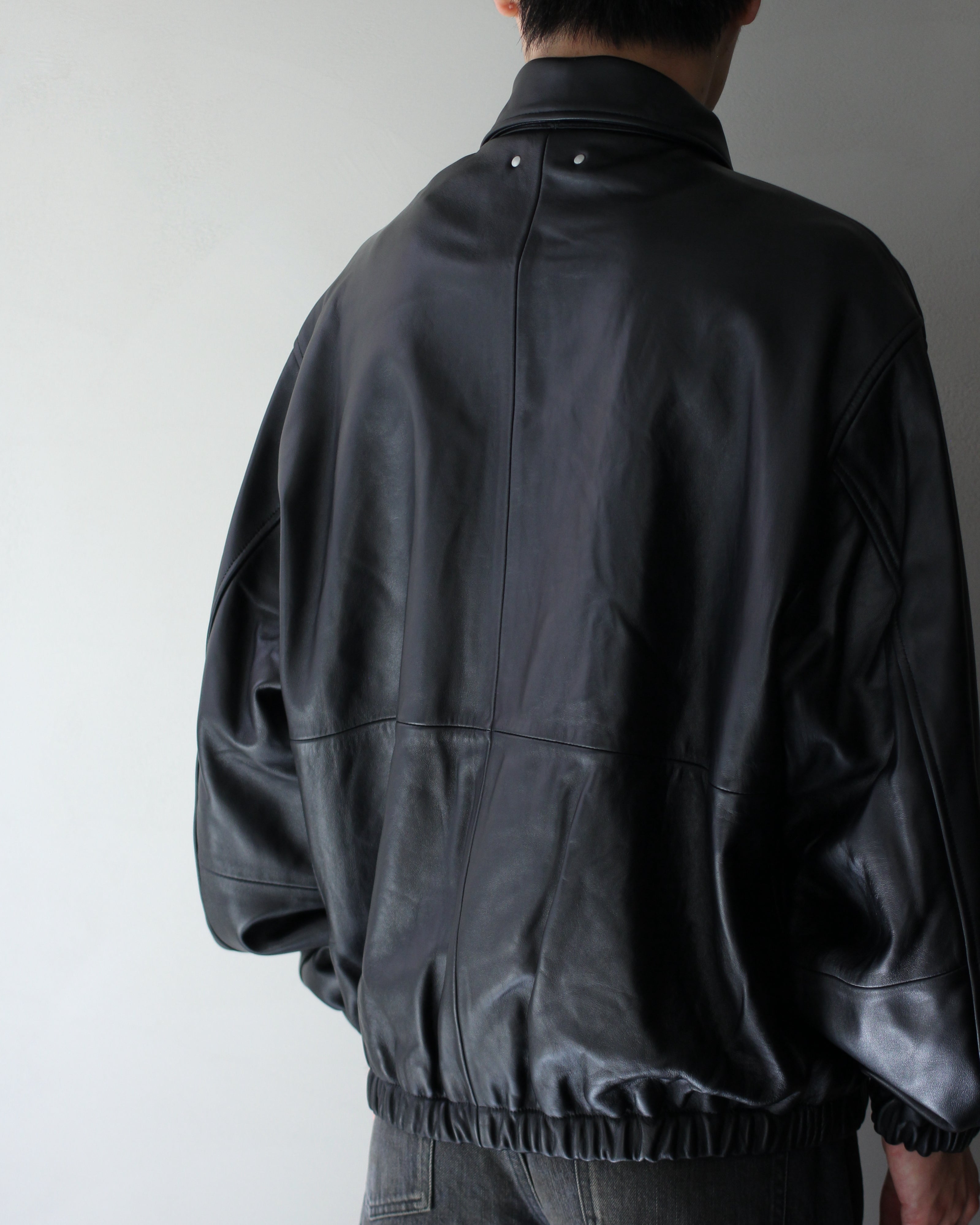 ssstein/SHEEP LEATHER FLIGHT JACKET 