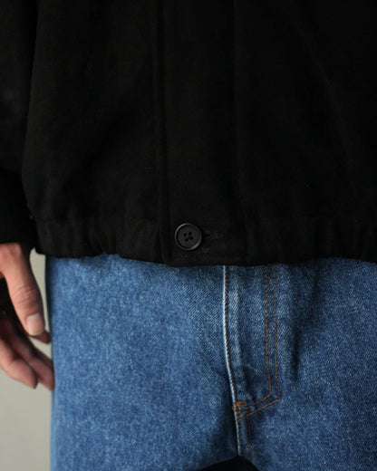 ssstein/GOAT SUEDE ZIP JACKET "BLACK"