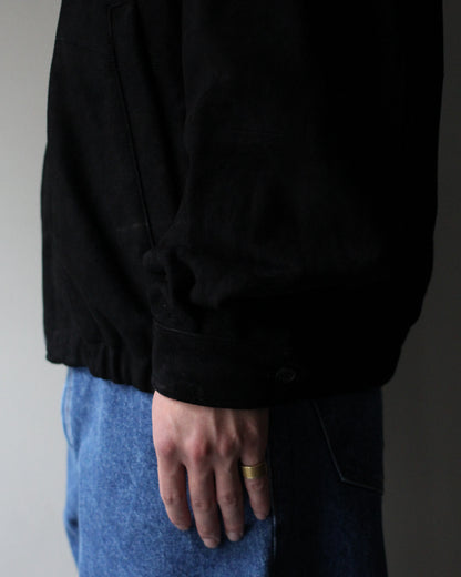 ssstein/GOAT SUEDE ZIP JACKET "BLACK"
