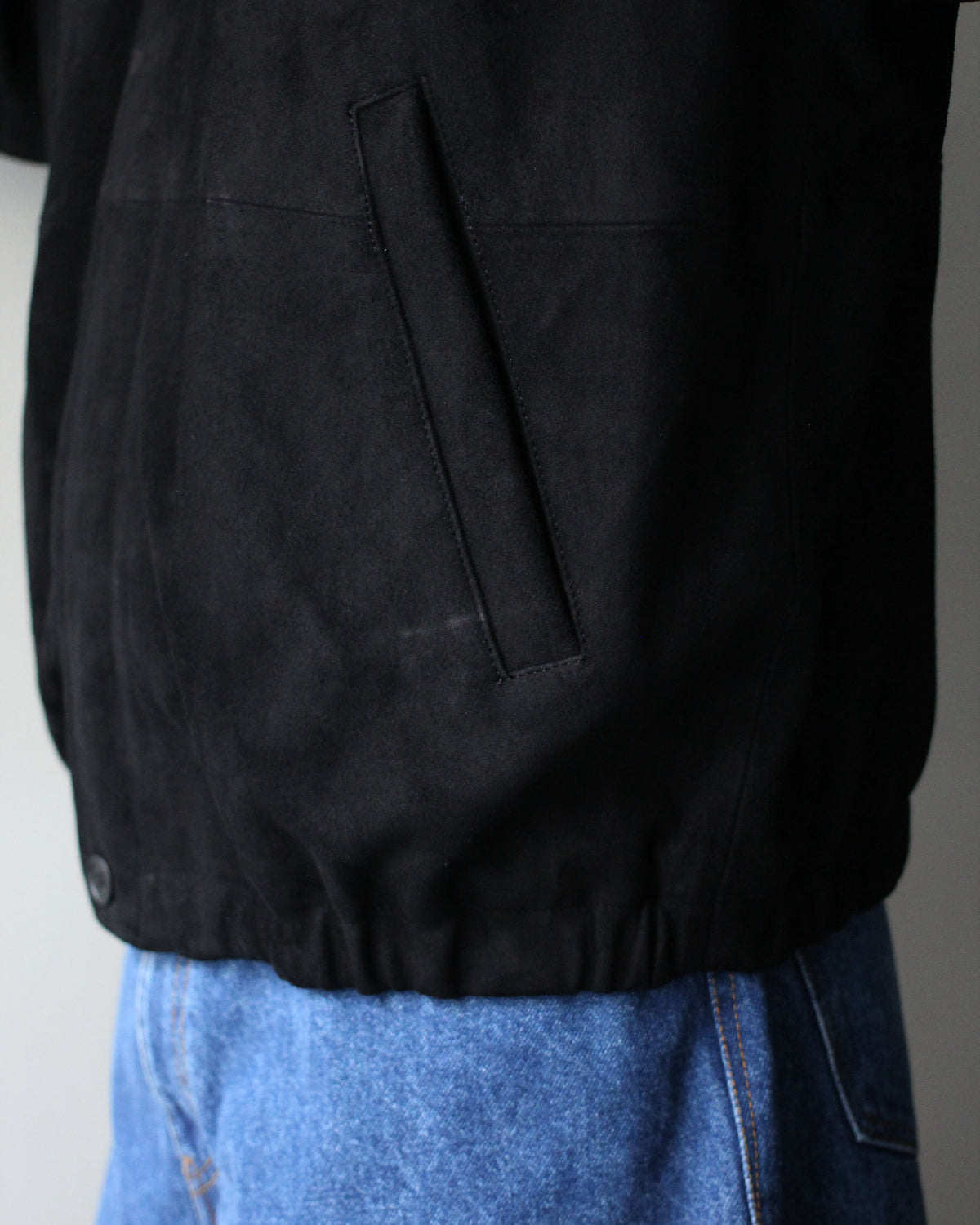ssstein/GOAT SUEDE ZIP JACKET "BLACK"