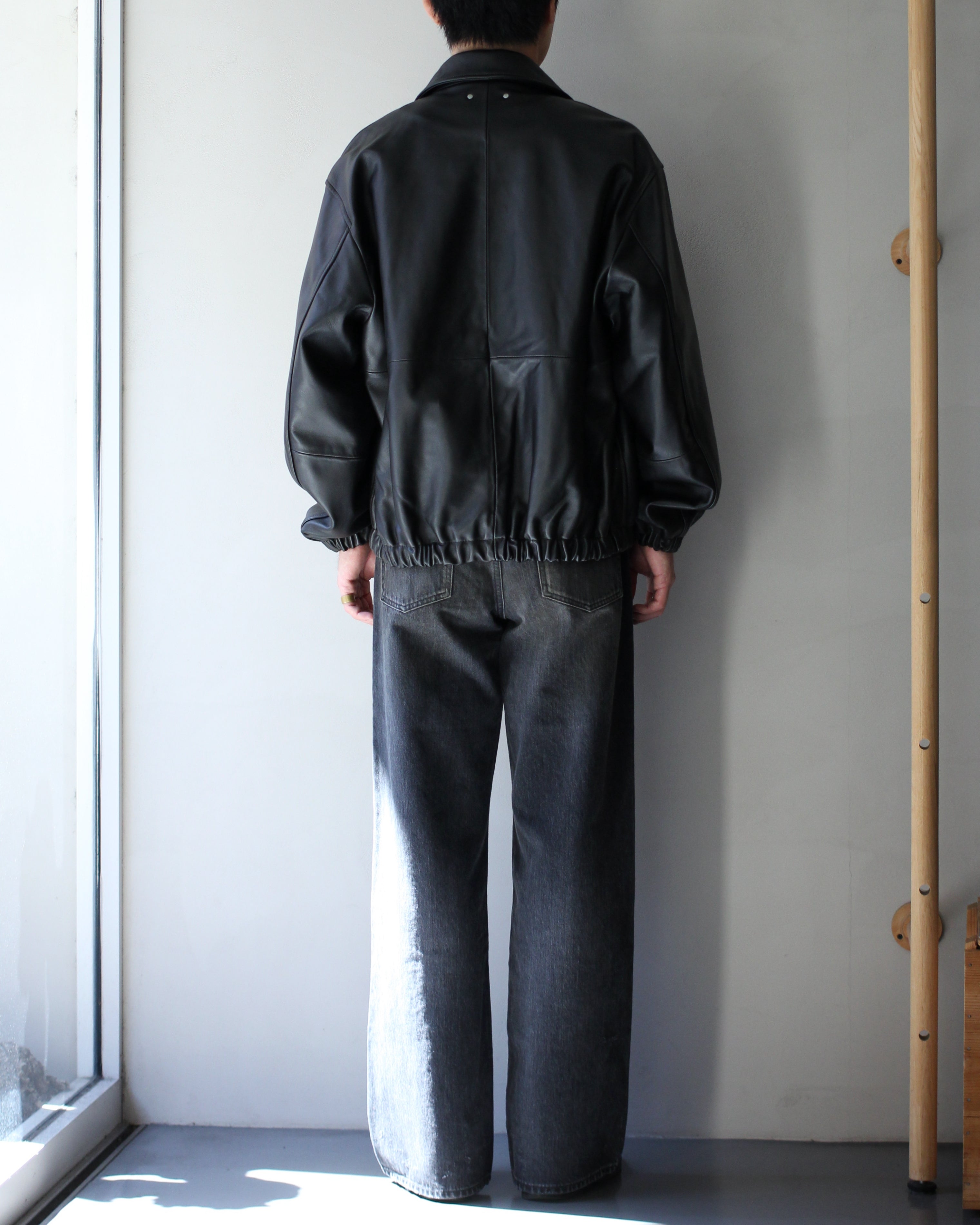 ssstein/SHEEP LEATHER FLIGHT JACKET 