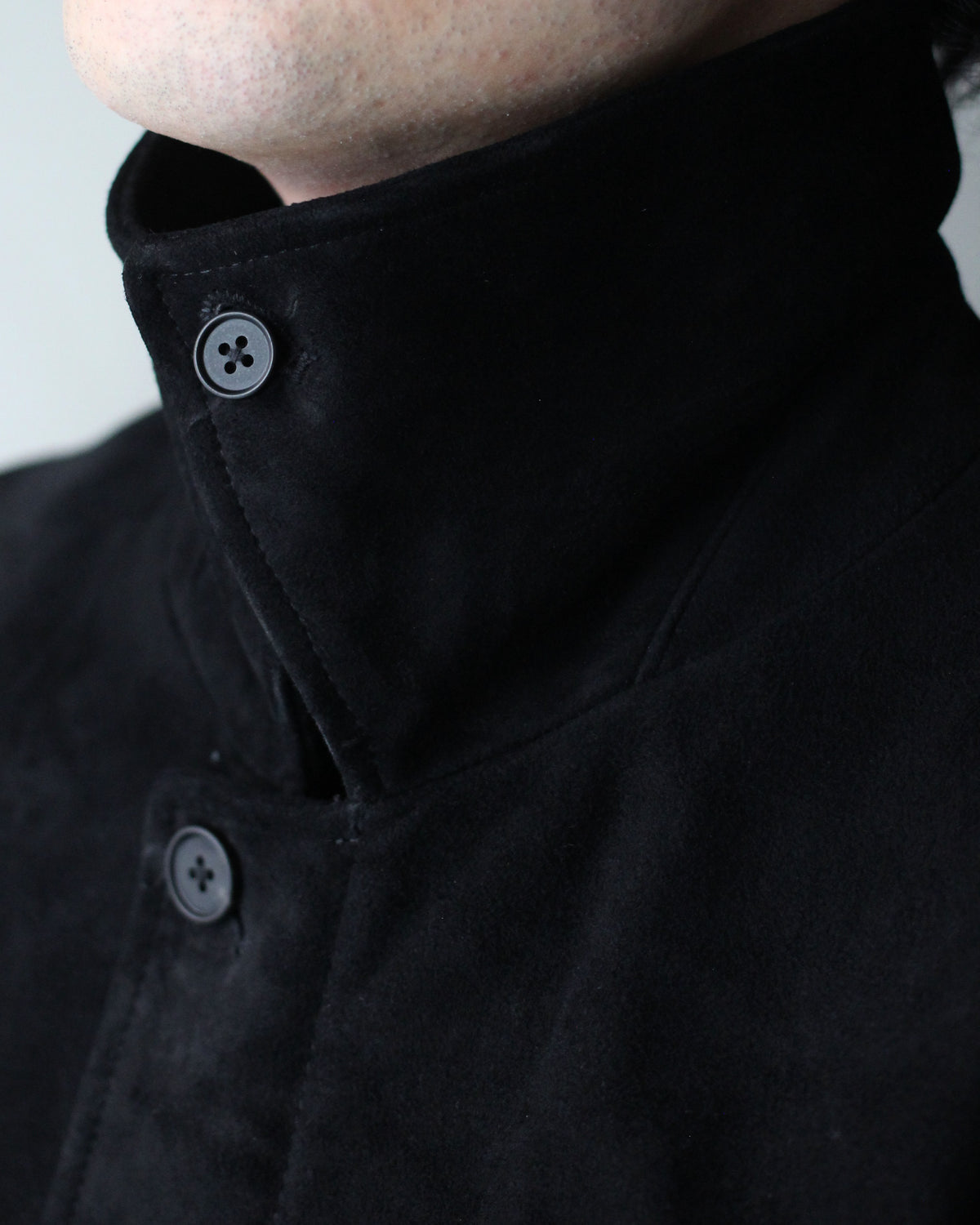 ssstein/GOAT SUEDE ZIP JACKET "BLACK"