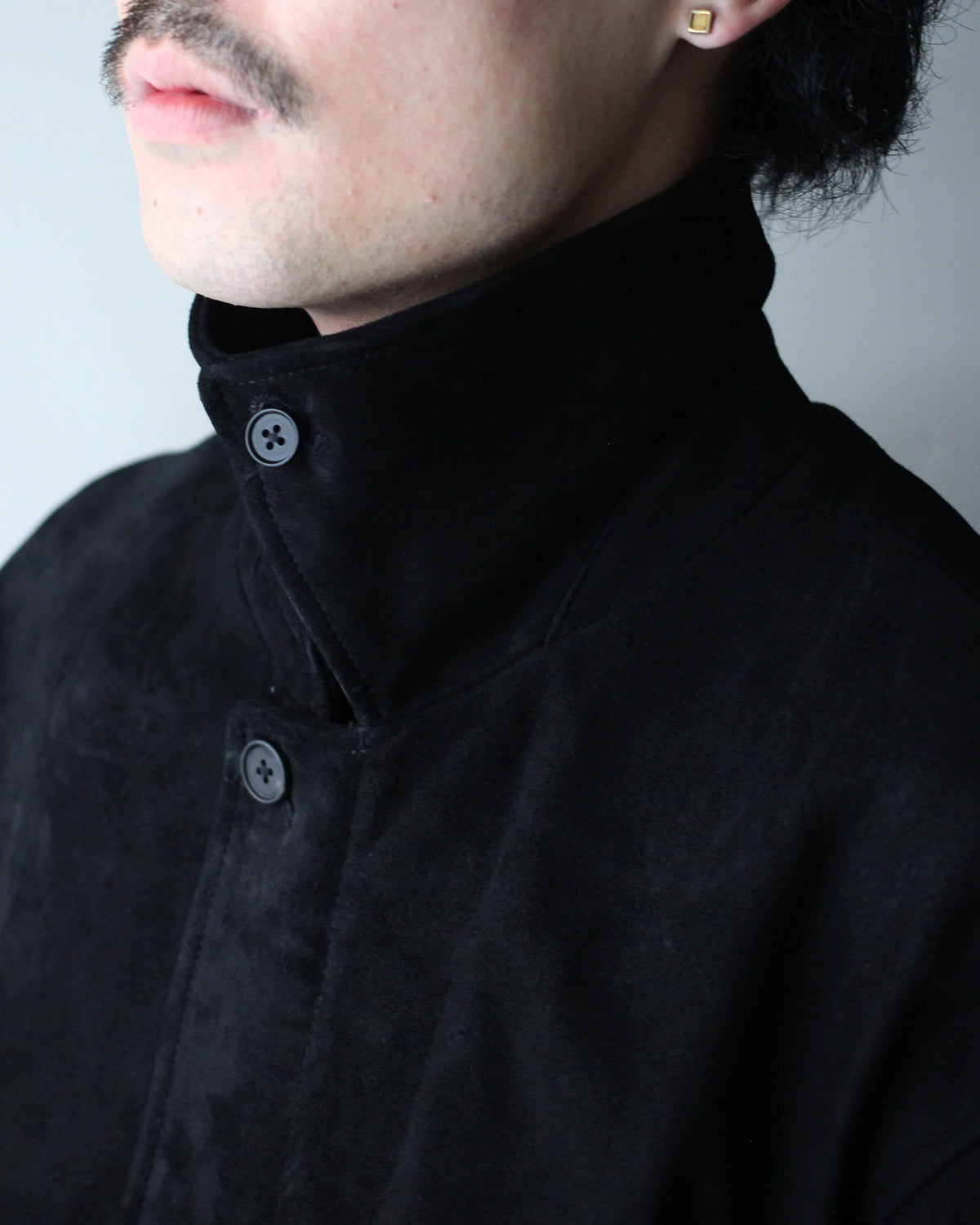 ssstein/GOAT SUEDE ZIP JACKET "BLACK"