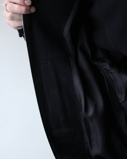 ssstein/GOAT SUEDE ZIP JACKET "BLACK"