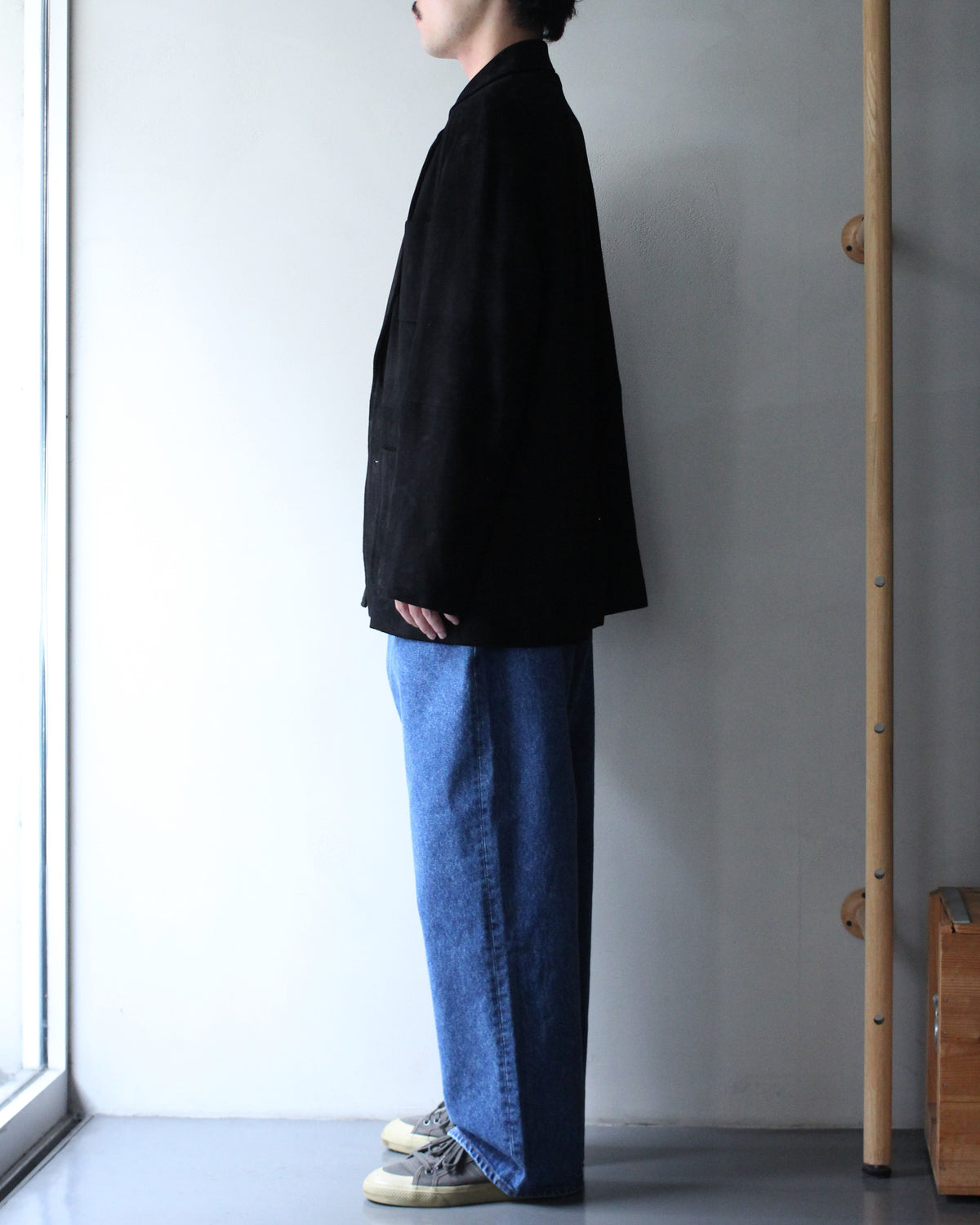 ssstein/GOAT SUEDE BLAZER "BLACK"