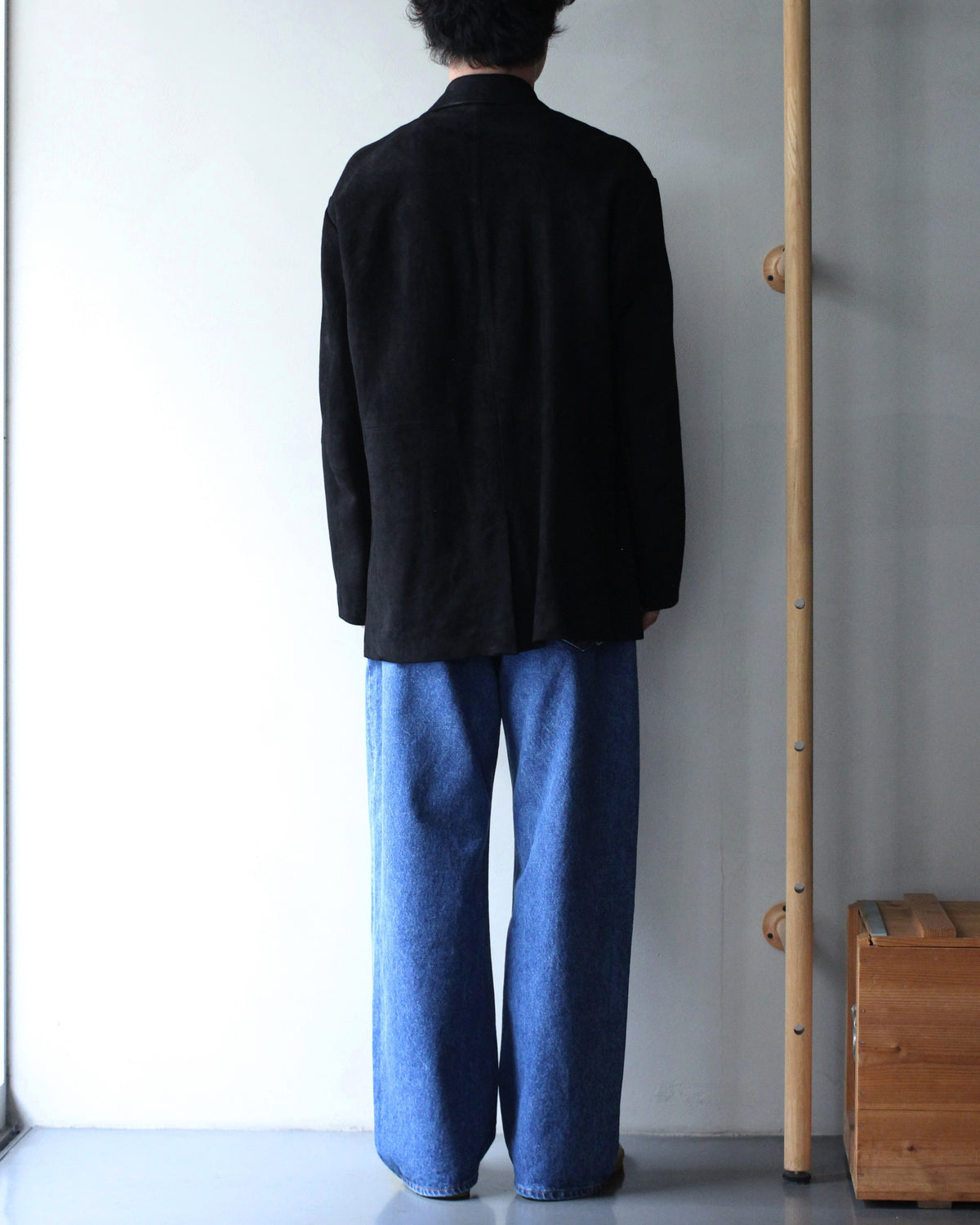 ssstein/GOAT SUEDE BLAZER "BLACK"