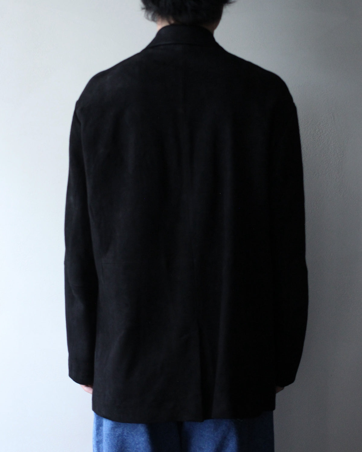 ssstein/GOAT SUEDE BLAZER "BLACK"