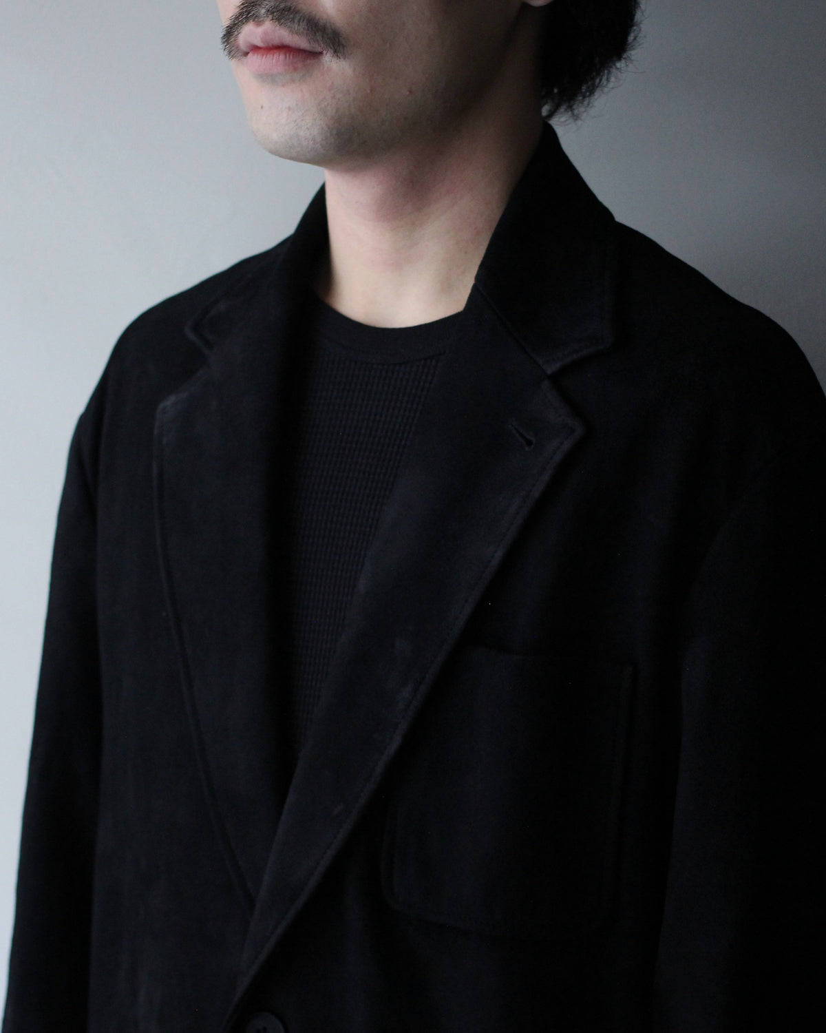 ssstein/GOAT SUEDE BLAZER "BLACK"